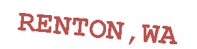 Text Box: RENTON,WA